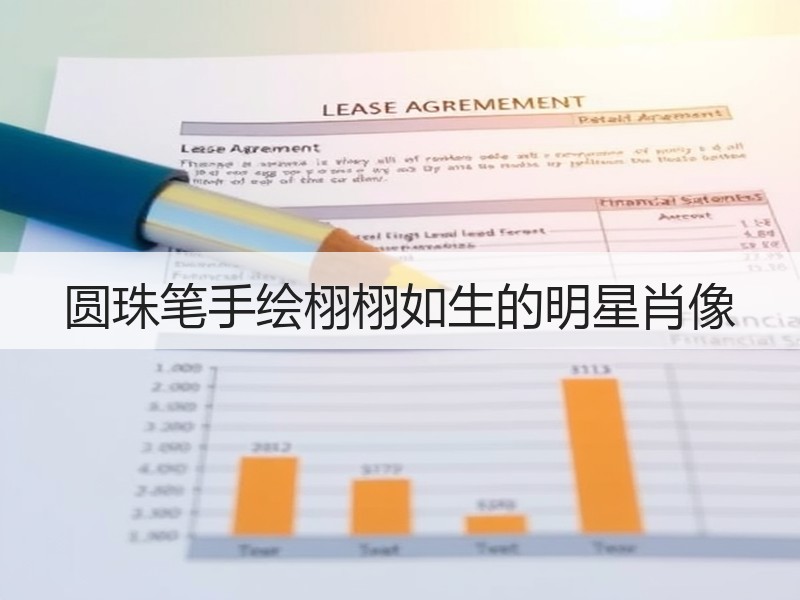 圆珠笔手绘栩栩如生的明星肖像