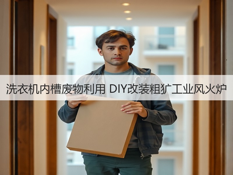 洗衣机内槽废物利用 DIY改装粗犷工业风火炉