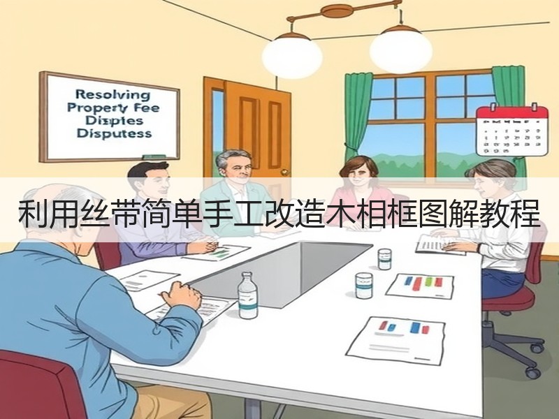 利用丝带简单手工改造木相框图解教程