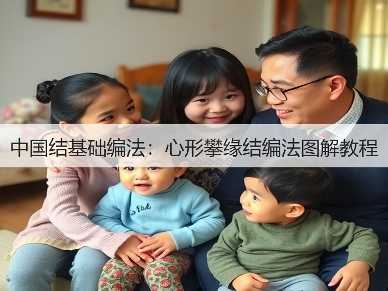 中国结基础编法：心形攀缘结编法图解教程