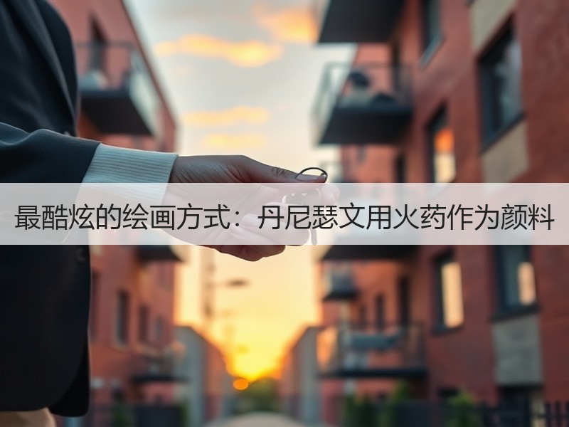 最酷炫的绘画方式：丹尼瑟文用火药作为颜料