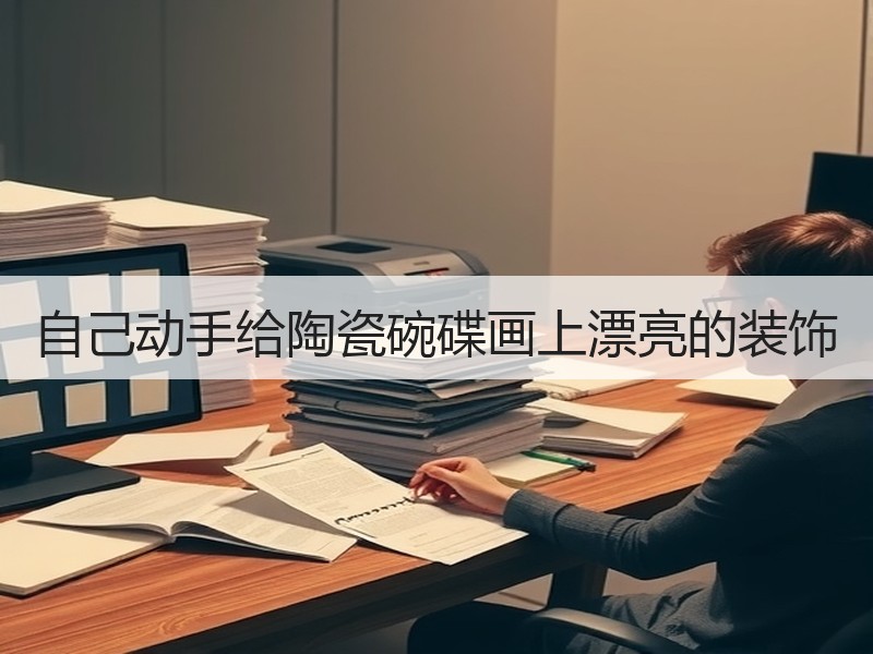 自己动手给陶瓷碗碟画上漂亮的装饰