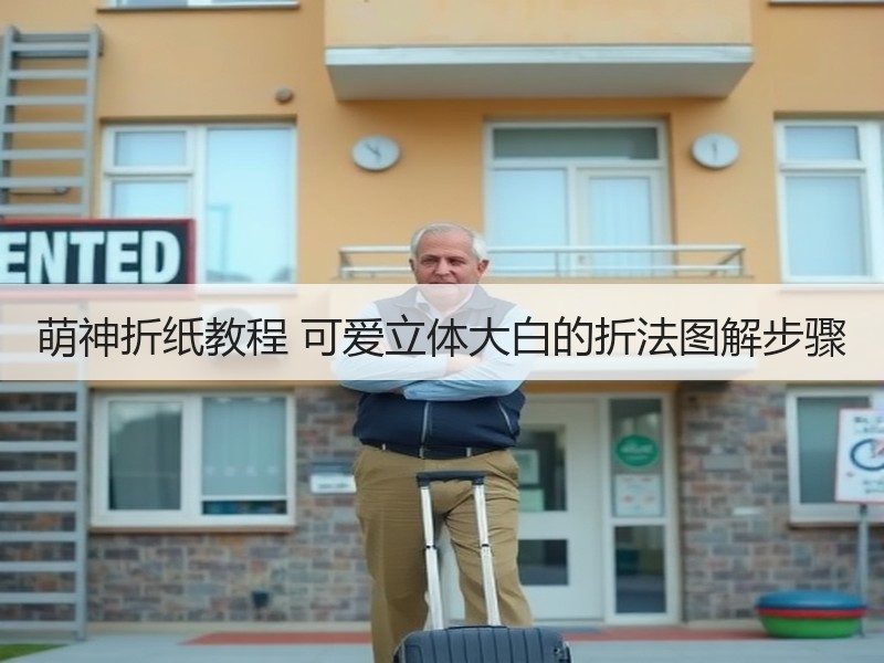 萌神折纸教程 可爱立体大白的折法图解步骤