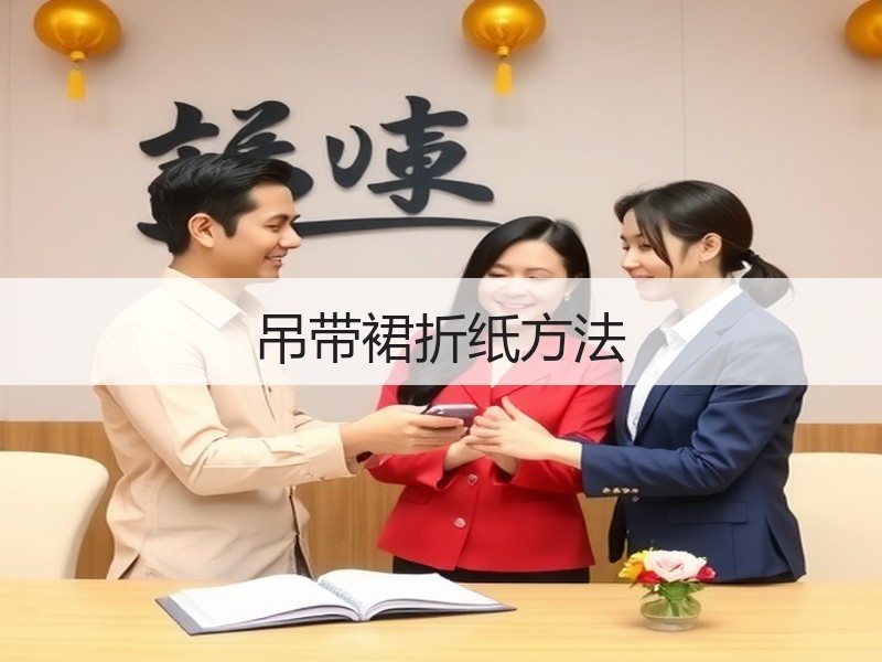 吊带裙折纸方法