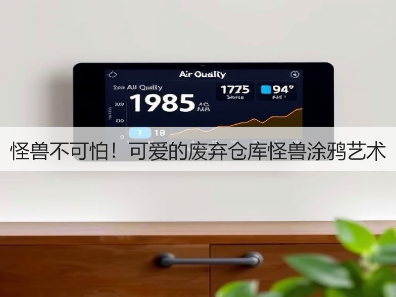 怪兽不可怕！可爱的废弃仓库怪兽涂鸦艺术