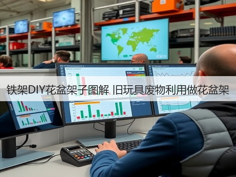 铁架DIY花盆架子图解 旧玩具废物利用做花盆架