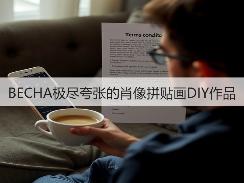 BECHA极尽夸张的肖像拼贴画DIY作品