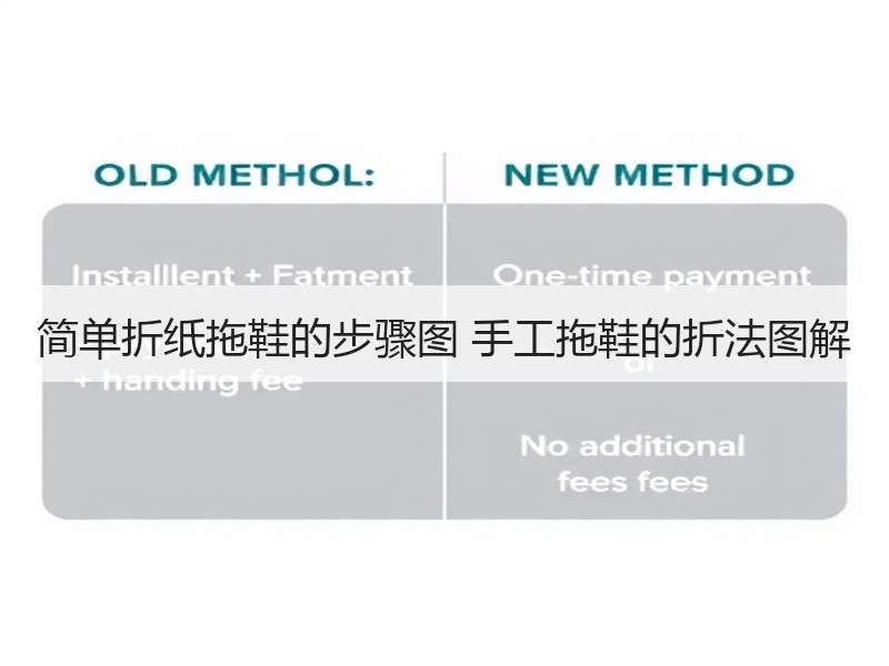 简单折纸拖鞋的步骤图 手工拖鞋的折法图解