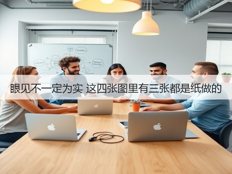 眼见不一定为实 这四张图里有三张都是纸做的