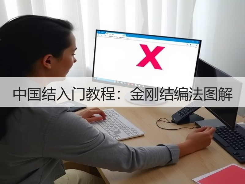 中国结入门教程：金刚结编法图解