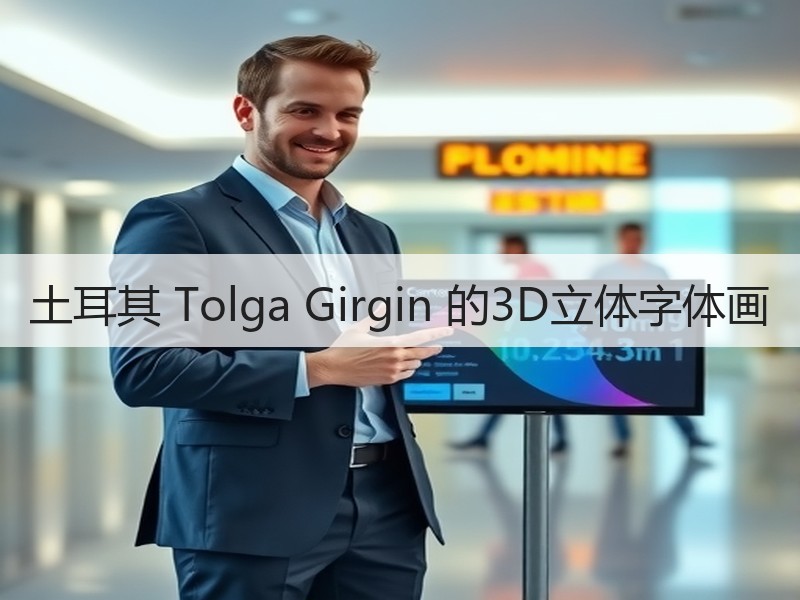 土耳其 Tolga Girgin 的3D立体字体画