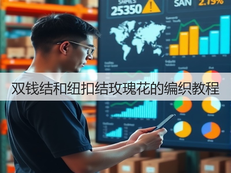 双钱结和纽扣结玫瑰花的编织教程