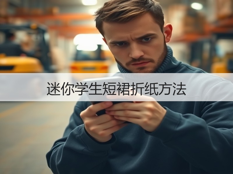 迷你学生短裙折纸方法