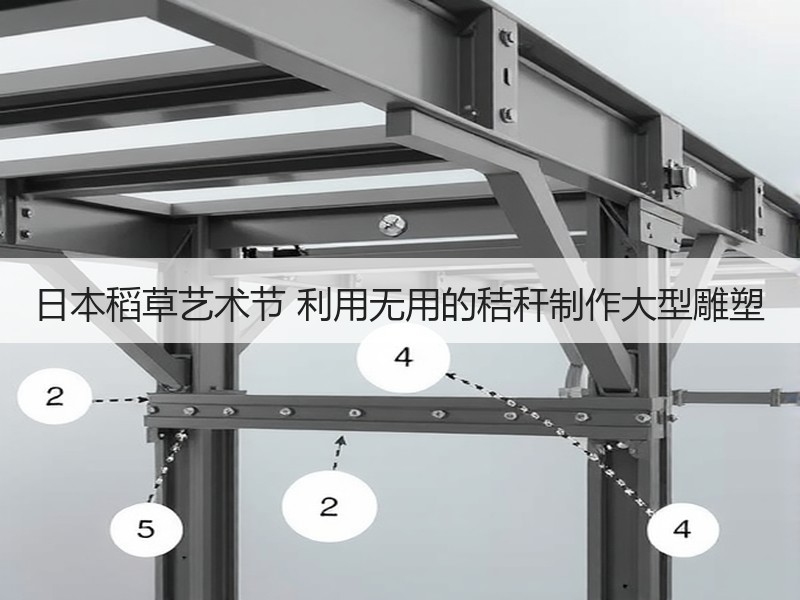 日本稻草艺术节 利用无用的秸秆制作大型雕塑