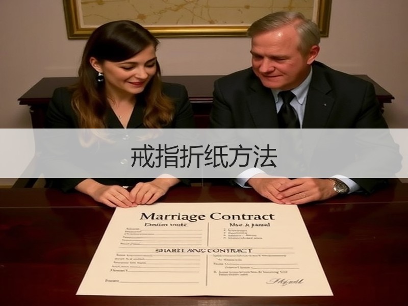 戒指折纸方法