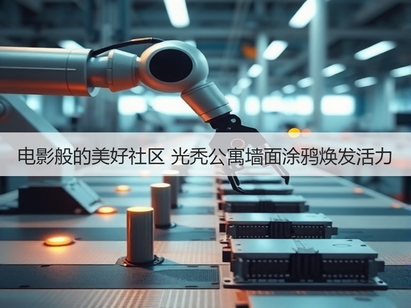 电影般的美好社区 光秃公寓墙面涂鸦焕发活力