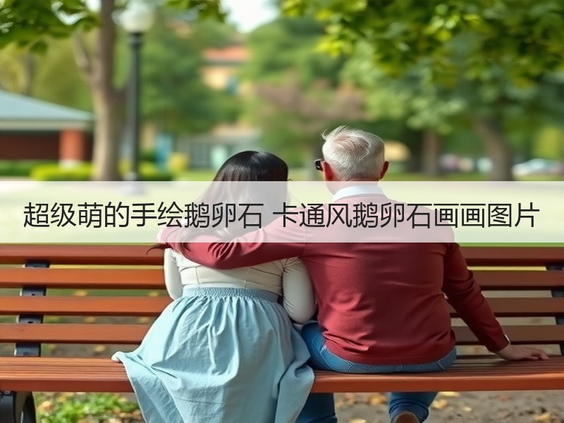超级萌的手绘鹅卵石 卡通风鹅卵石画画图片