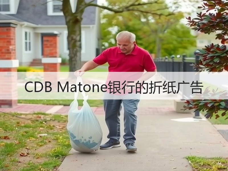 CDB Matone银行的折纸广告