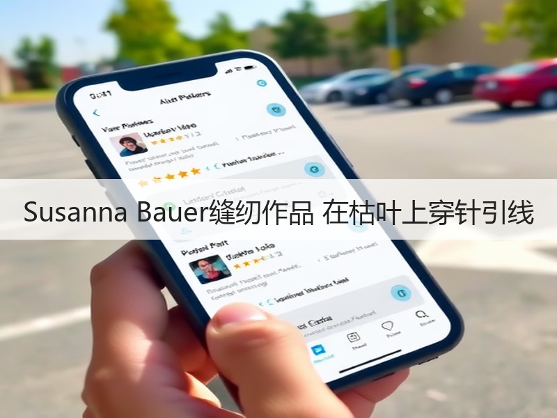 Susanna Bauer缝纫作品 在枯叶上穿针引线