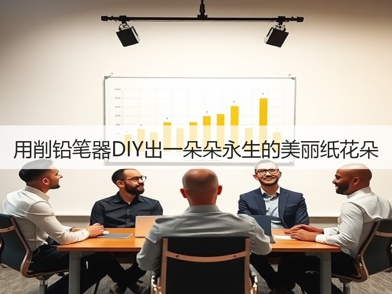 用削铅笔器DIY出一朵朵永生的美丽纸花朵