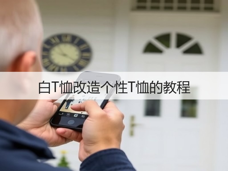 白T恤改造个性T恤的教程