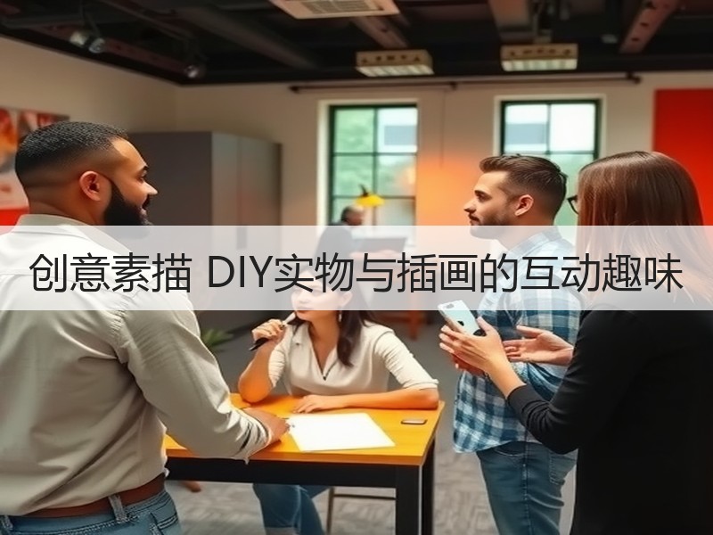 创意素描 DIY实物与插画的互动趣味