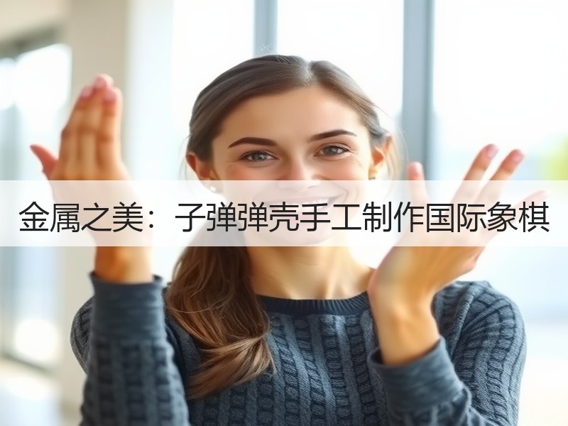 金属之美：子弹弹壳手工制作国际象棋