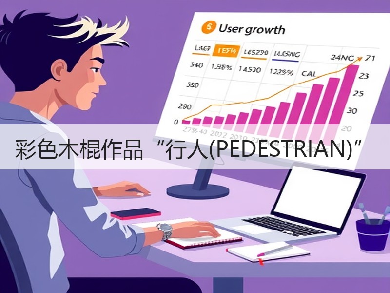 彩色木棍作品“行人(PEDESTRIAN)”