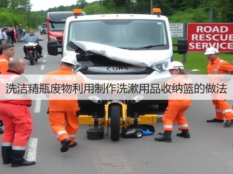 洗洁精瓶废物利用制作洗漱用品收纳篮的做法