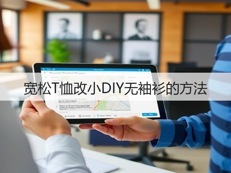 宽松T恤改小DIY无袖衫的方法
