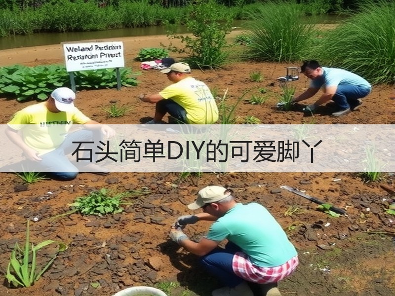 石头简单DIY的可爱脚丫