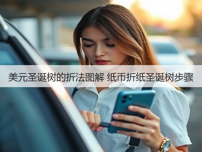 美元圣诞树的折法图解 纸币折纸圣诞树步骤