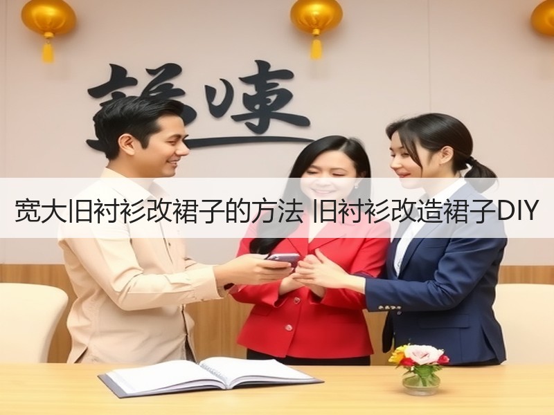 宽大旧衬衫改裙子的方法 旧衬衫改造裙子DIY