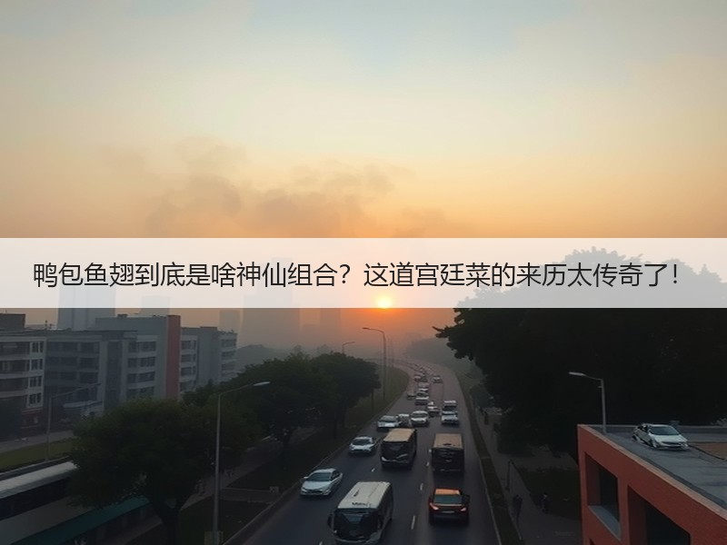 鸭包鱼翅到底是啥神仙组合？这道宫廷菜的来历太传奇了！