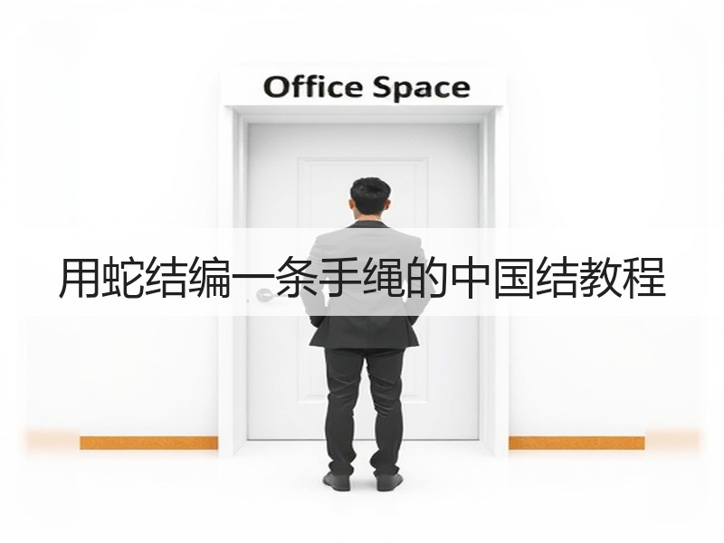 用蛇结编一条手绳的中国结教程