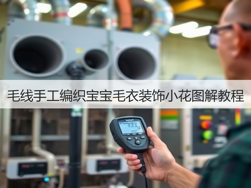 毛线手工编织宝宝毛衣装饰小花图解教程