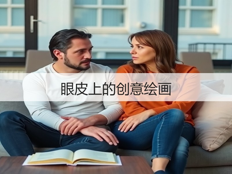 眼皮上的创意绘画