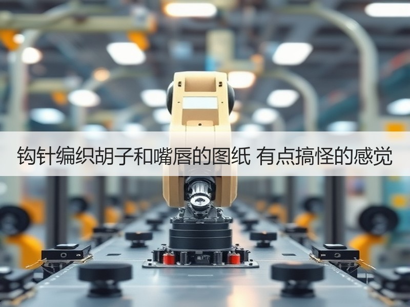 钩针编织胡子和嘴唇的图纸 有点搞怪的感觉