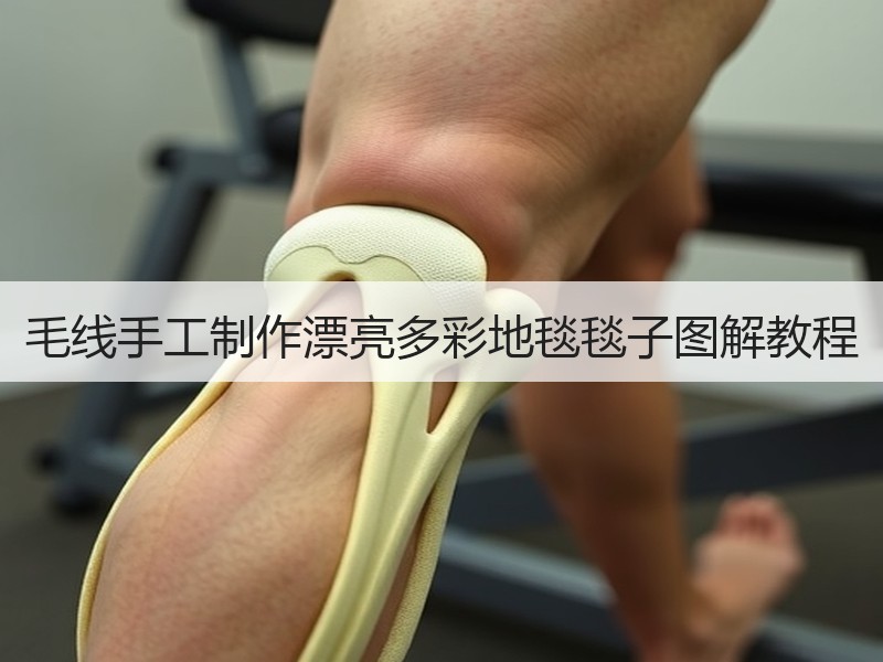 毛线手工制作漂亮多彩地毯毯子图解教程