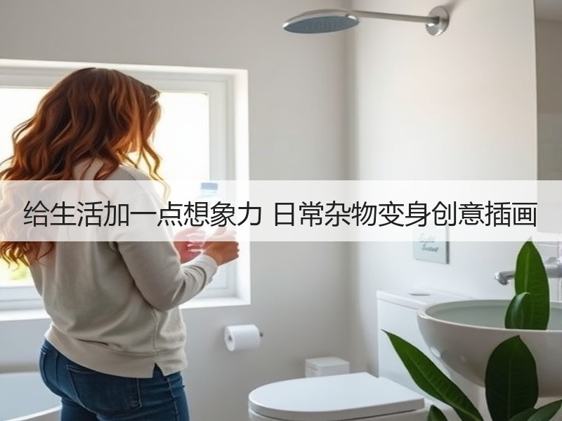 给生活加一点想象力 日常杂物变身创意插画