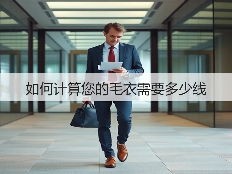 如何计算您的毛衣需要多少线