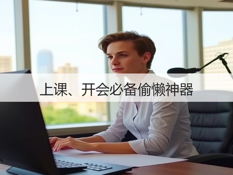 上课、开会必备偷懒神器