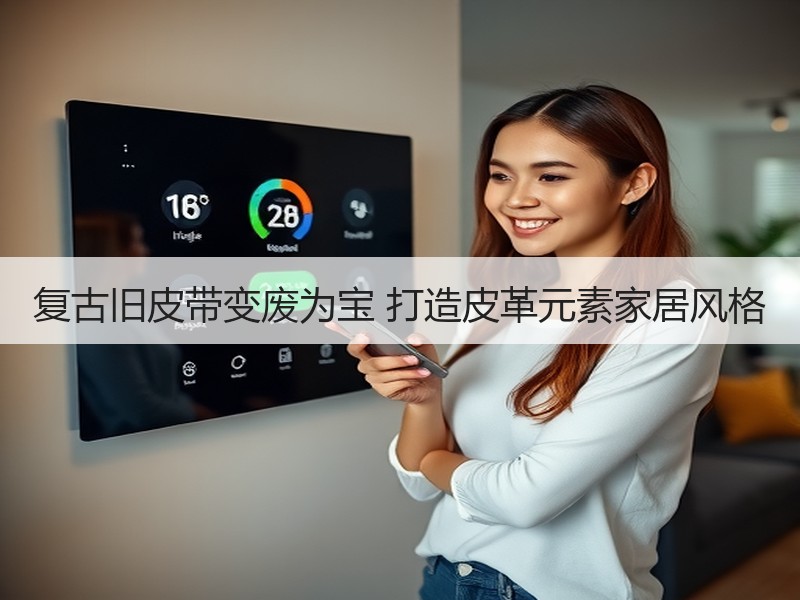 复古旧皮带变废为宝 打造皮革元素家居风格