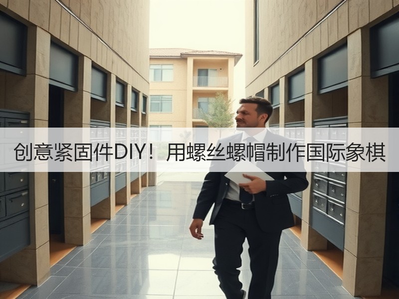创意紧固件DIY！用螺丝螺帽制作国际象棋