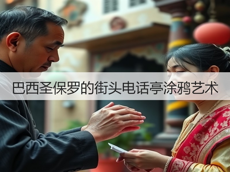 巴西圣保罗的街头电话亭涂鸦艺术