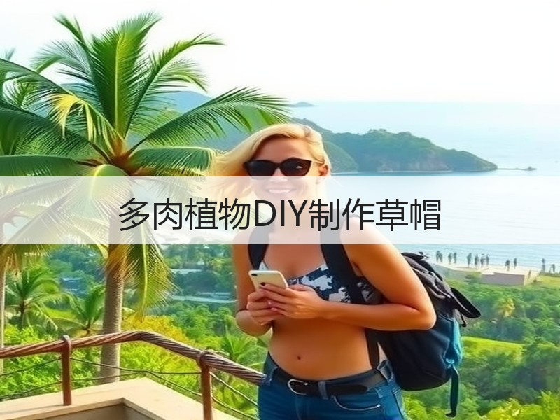 多肉植物DIY制作草帽