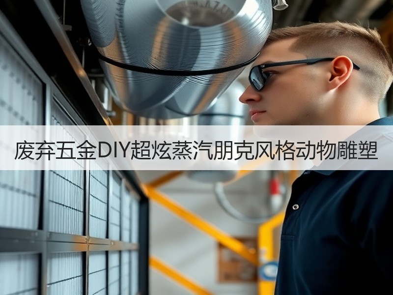 废弃五金DIY超炫蒸汽朋克风格动物雕塑