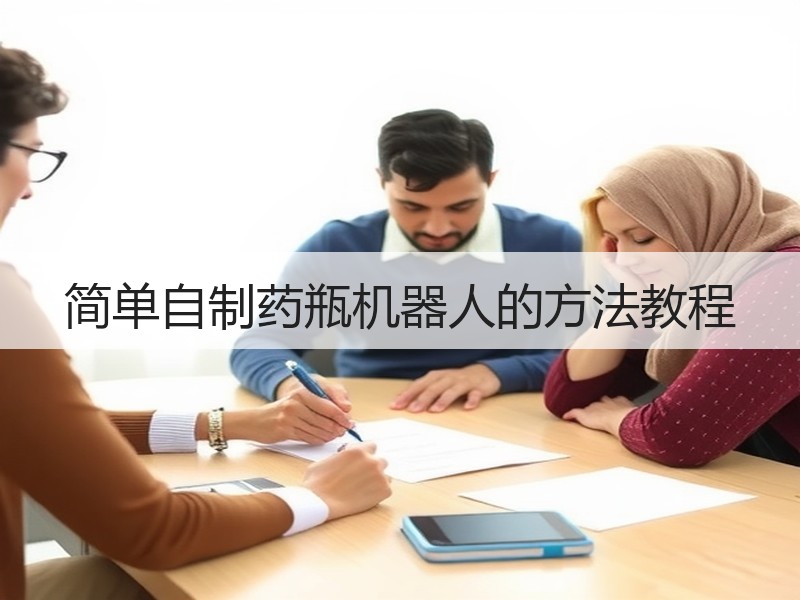 简单自制药瓶机器人的方法教程