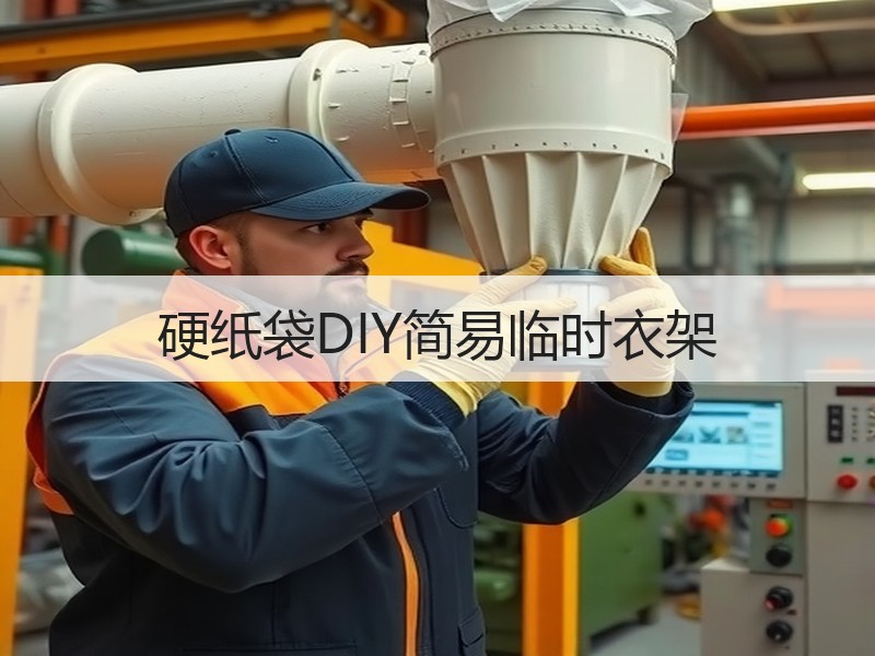硬纸袋DIY简易临时衣架