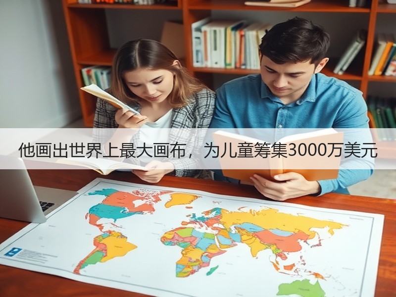 他画出世界上最大画布，为儿童筹集3000万美元